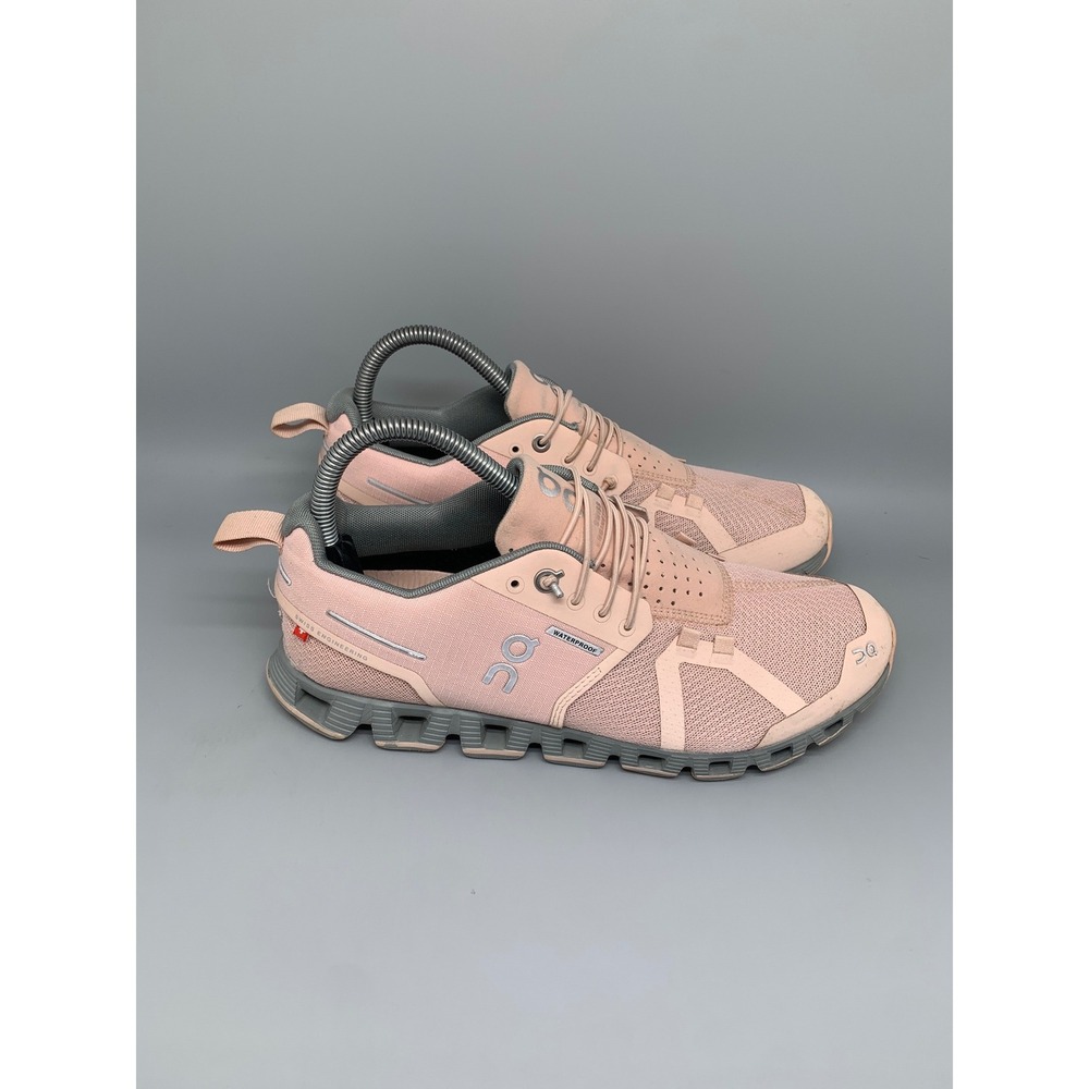 On Cloud 5 Waterproof Pink Running Shoes Women's Sz 8.5